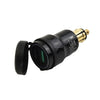 Adapter Charger USB Aluminum Alloy Black DIN Socket Model