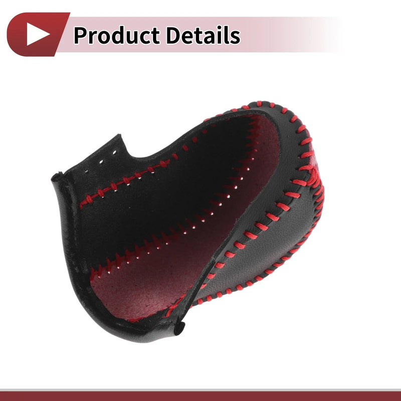 Acura ZDX Black Red Faux Leather Gear Shift Knob Cover (2010 - 2012)