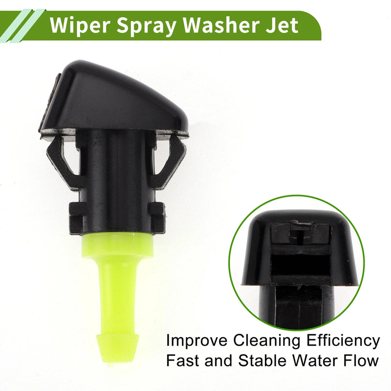 Jeep Patriot Windshield Washer Nozzle & 2 x Hose Connectors (2007-2017)