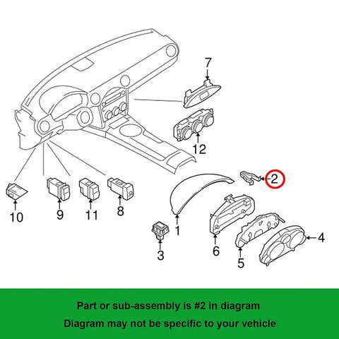 Mazda 2 3 5 6 RX-8 CX-3 10 x Radio Bezel Clips (2003-2023)