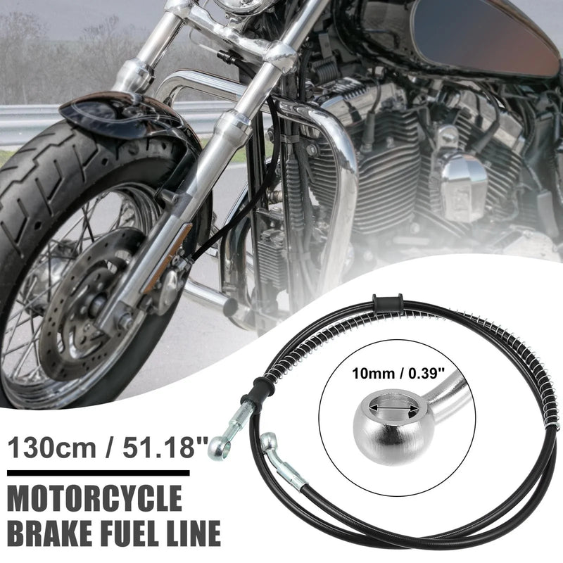 Motorcycle Fitting Ends / 130cm / Braided Brake Clutch Oil Hose
