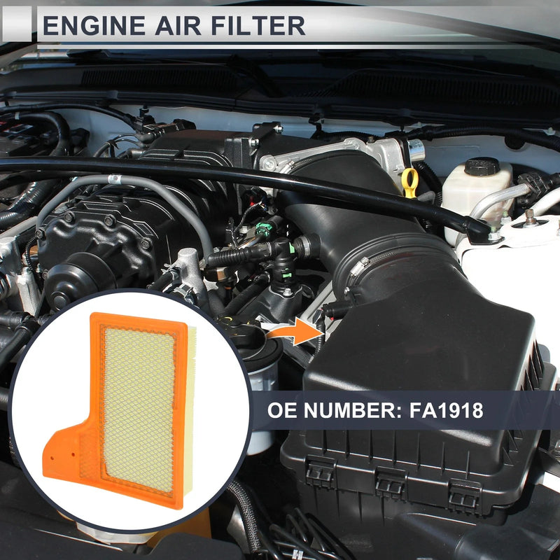 Ford Mustang Engine Air Filter (FA1918, FR3C9601AA, FR3Z9601A)