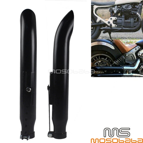 Harley BMW Bobber 19” Universal Exhaust Muffler Turn-out Pipe Tip