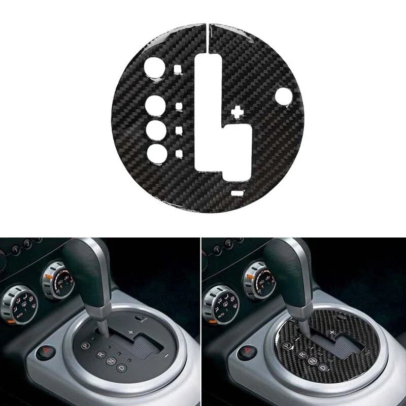 03-08 Nissan 350Z Carbon Fiber Gear Shift Panel Cover Interior Trim fit