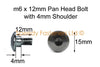 Suzuki 10x Stainless Fairing Bolts m6 x 12mm + 4mm Shoulder