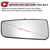 Ford F150 Heated Left Driver Side Tow Mirror Glass (2004-2023)