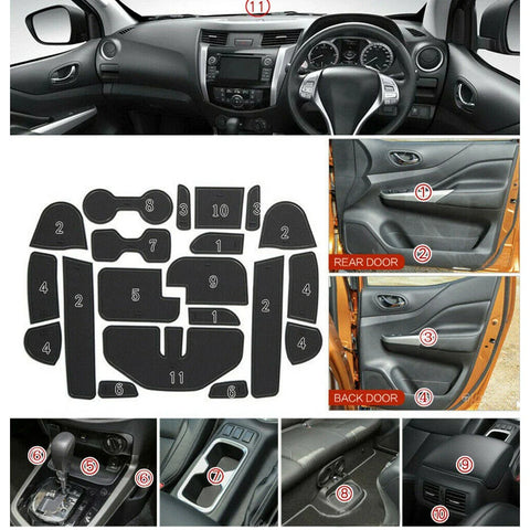 Nissan Navara NP300 D23 Door Slot Mat Pad (2015-2022)