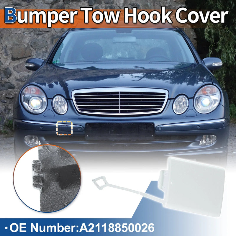 Mercedes-Benz E-Class Front Car Bumper Tow Hook Cover (2003-2009)
