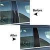 VW Golf 8 Carbon Fiber Black B-Pillars Cover Trim (2021-2023)