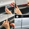3CM1M Car Sticker Carbon Fiber Rubber Door Sill Protector Edge Guard Strip