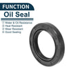 Oil Seal Rotary Shaft Seal NBR Rubber 30x45x7mm Black 5Pcs