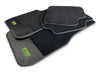 BMW X6 Series G06 Carbon Fiber Leather Green Floor Mats