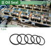 Oil Seal Rotary Shaft Seal NBR Rubber 90x100x6mm Black 5 pcs
