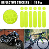 Helmet for Bicycle Motorcycle 18pcs / Reflective Safety Stickers PET