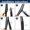 Kia Sorento 280mm Rear Wiper Blade Arm Set (2010-2014)