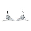 Harley Softail Touring Chrome Spun Blade Front Axle Cap Nut Cover