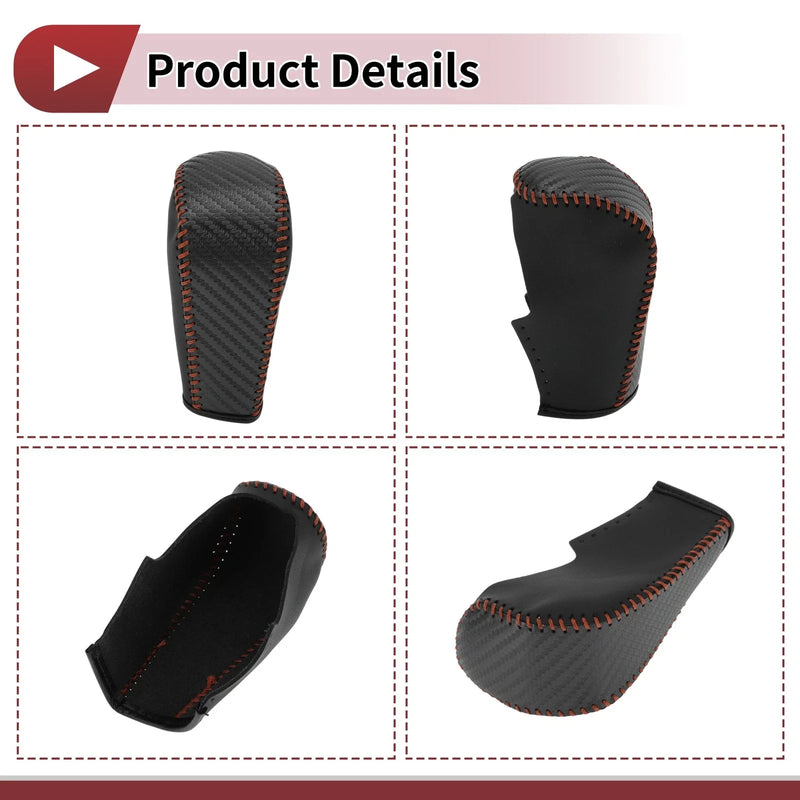 BMW 3 Series E90 (2005-2013) Black Leather 1 Pc Gear Shift Knob Cover
