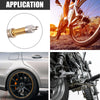Car Motorcycle 2 x 100mm Tire Valve Stem Inflator Extender Hose