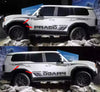 Toyota Prado 2 x Car Door Side Stripe Graphics Vinyl Film Sticker