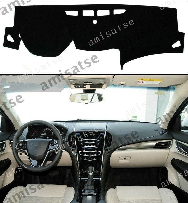 Cadillac ATS-L 14-16 Black Dashboard Cover Sun Visor Pad Dashmat (2014-2016)