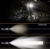 Harley Touring 5.75" Chrome LED Bullet Headlight Lamp