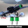 Motorcycle 1 Pair 7/8" 18mm Hand Grips Handlebar End Caps Plug Bar End
