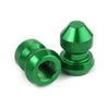 Car Truck Motorcycle Bike Green Universal Tyre Air Valve Caps