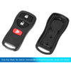 Nissan Xterra 2005-2015 3 Button Black Key Fob Shell Case