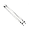 Universal Silver Adjustable Front Bumper Lip Splitter Strut Rod (No Year)
