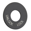 Harley Road King FLHR Black Ignition Fork Lock Trim Insert (1994-2024)
