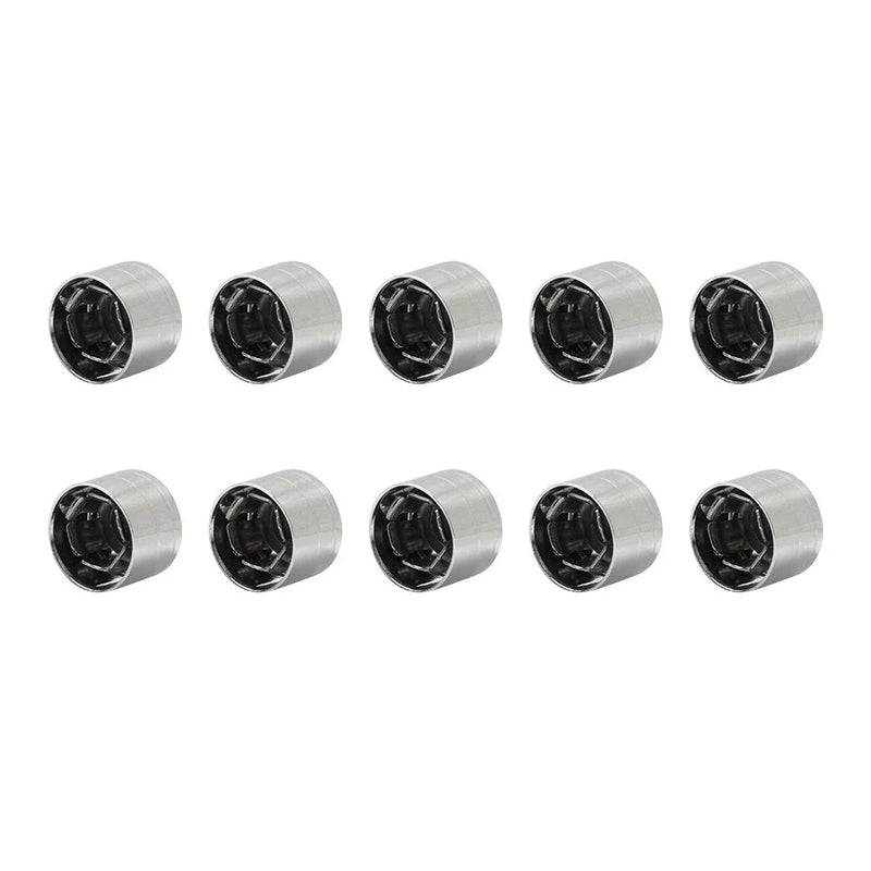 Harley Twin Cam Dyna Softail Chrome 10 x Engine Cover Bolts Screw Caps CNC