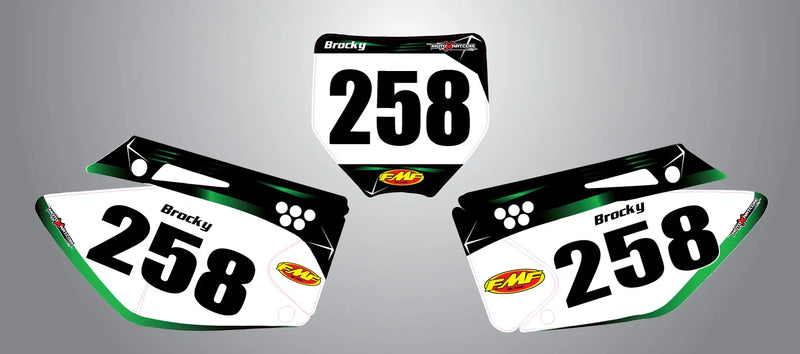Kawasaki KXF 250 Custom Barbed Style Stickers (2006-2008)