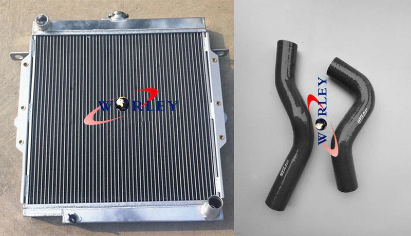 Toyota Land Cruiser 75 Series HZJ75 Alloy Radiator + Silicone Hose (1990-1999)