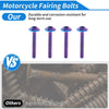 Harley Road Glide Windshield Bolts Titanium Alloy Blue Purple (2015–2024)
