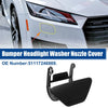 BMW 5 Series F10 Black Headlight Washer Spray Nozzle Cover Cap