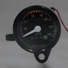 Motorcycle Black 12V Universal Odometer Speedometer Tachometer Gauge