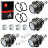 Suzuki KingQuad 750 LTA750X 4x Upper & Lower Ball Joints (2008–2023)