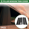 Ford Explorer Sport Trac 7 Pcs Black Door Pillar Window Trim (2007-2010)