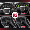 Dodge Charger Challenger Pair Green Steering Wheel Paddle Shifter Cover