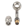 Motorcycle Stainless Steel 10.2mm 3/8" Eye Banjo Hose Ends AN-3 90°