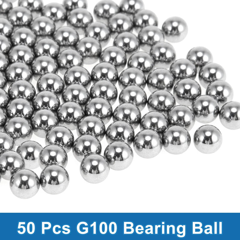 Steel G100 Precision Ball Silver Tone 11.5mm Bearing Ball 50 Pcs
