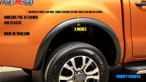 Ford Ranger T6 PX3 3" Slim Fender Flares Wheel Arch (2018-2021)