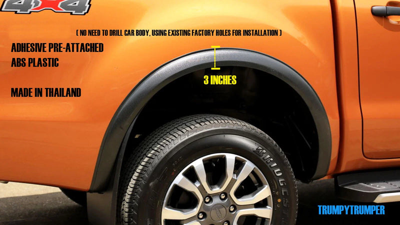 Ford Ranger T6 PX3 3" Slim Fender Flares Wheel Arch (2018-2021)