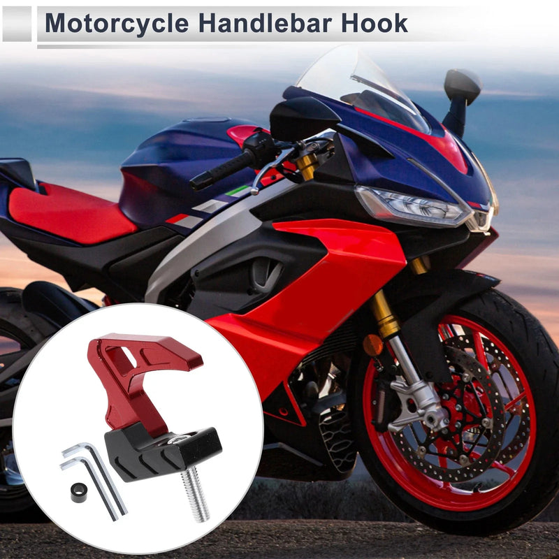 Motorcycle Square Aluminum Alloy Motorcycle Hanging Hook 50mm Length 1 Set
