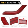 Jeep Red Carbon Fiber Front Rear Door Handle Panel Bezel Cover Trims