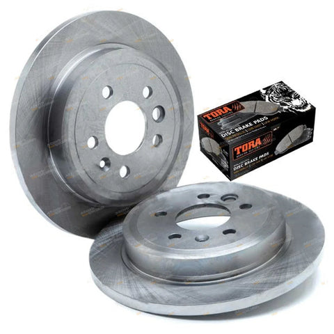 Falcon BA BF FG (2002-2012) G6 G6E XR6 XR8 Rear Disc Rotors + Brake Pads