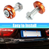 Car Motorcycle 20 x Aluminum Alloy License Plate Bolt Screw Nuts