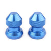Car Truck Motorcycle Bike Blue Universal Tyre Air Valve Caps