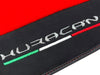 Lamborghini Huracan with Alcantara Leather Red Floor Mats (2014-2023)