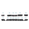 BMW 5 6 7 F10 F01 F12 14Pcs Key Caps Repair Kit (2009-2017)